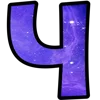 💫 Эмодзи «космические буквы» для Telegram