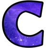 💫 Эмодзи «космические буквы» для Telegram