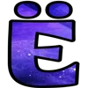 💫 Эмодзи «космические буквы» для Telegram