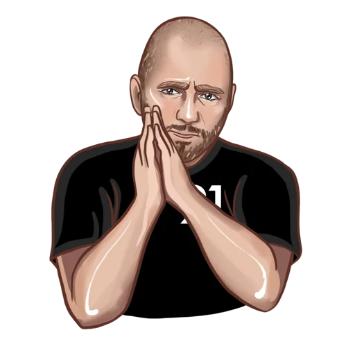 🙏 Стикер «A.Petrukhin_(artist Rina Osik)» для Telegram