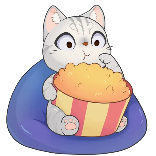 🍿 Стикер «Булочка» для Telegram