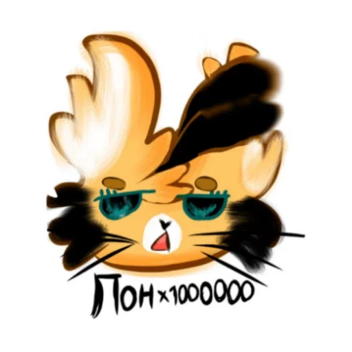 🙄 Стикер «Кошка Пчелка» для Telegram