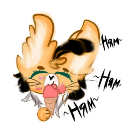 🥰 Стикер «Кошка Пчелка» для Telegram