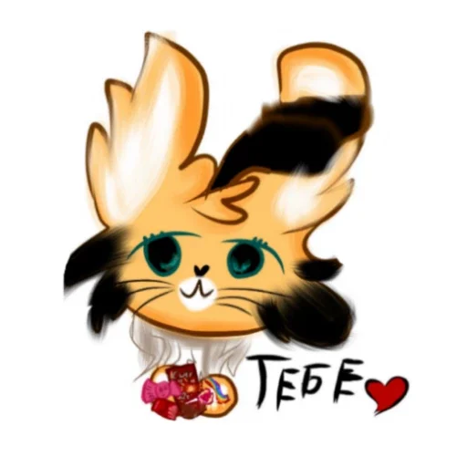 😘 Стикер «Кошка Пчелка» для Telegram