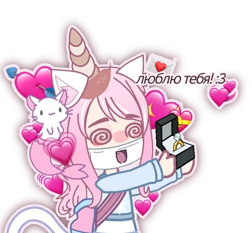 🐈 Стикер «Кошка Лана» для Telegram