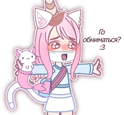 🐈 Стикер «Кошка Лана» для Telegram