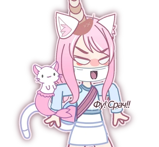 🐈 Стикер «Кошка Лана» для Telegram