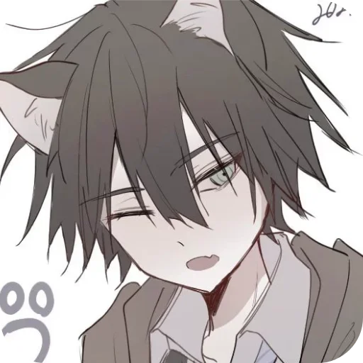 💇 Стикер «Кошкомальчики» для Telegram