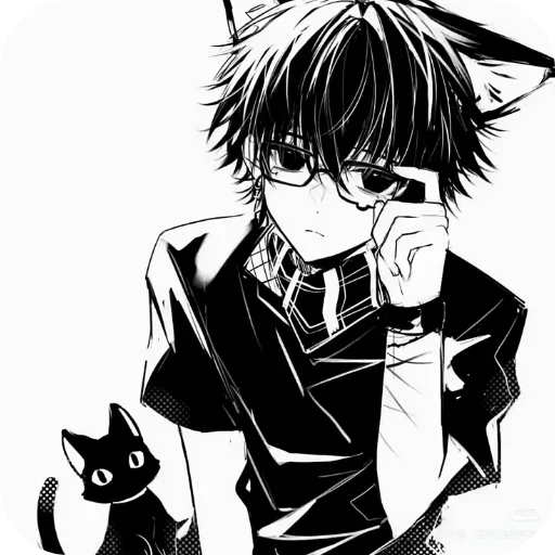 🐱 Стикер «Кошкомальчики» для Telegram