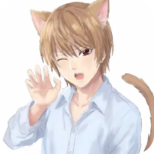 🤲 Стикер «Кошкомальчики» для Telegram