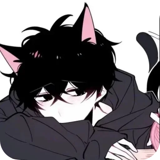 💇 Стикер «Кошкомальчики» для Telegram