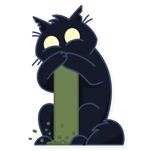 🐈‍⬛ Стикер «КошМар» для Telegram