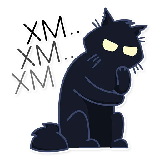 🐈‍⬛ Стикер «КошМар» для Telegram