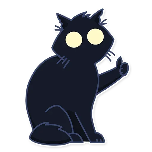 🐈‍⬛ Стикер «КошМар» для Telegram