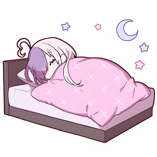 🌙 Стикер «Чан с косичками» для Telegram