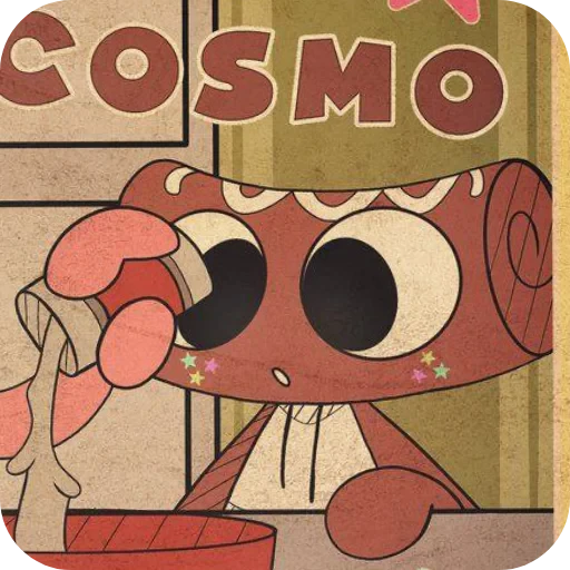 🔳 Стикер «Космочка» для Telegram