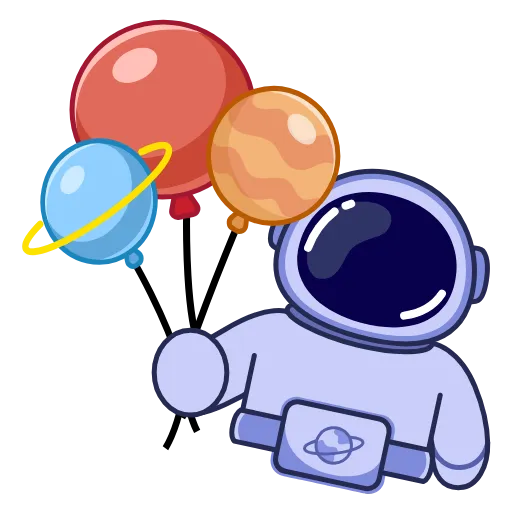 🎈 Эмодзи «Космонавт» для Telegram