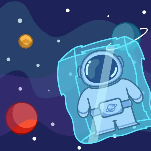 🥶 Эмодзи «Космонавт» для Telegram