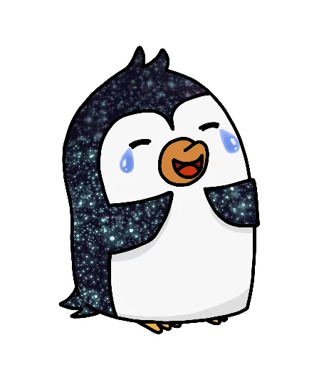 😂 Стикер «КОСМИЧЕСКИЕ пингвины» для Telegram
