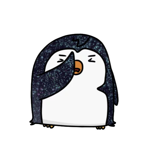 🤦‍♂ Стикер «КОСМИЧЕСКИЕ пингвины» для Telegram