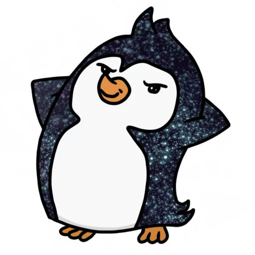 😏 Стикер «КОСМИЧЕСКИЕ пингвины» для Telegram