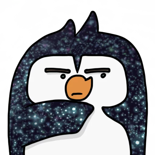 😒 Стикер «КОСМИЧЕСКИЕ пингвины» для Telegram
