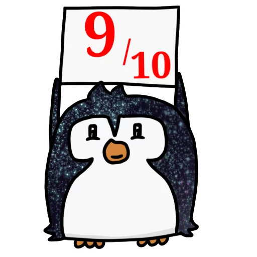 9⃣ Стикер «КОСМИЧЕСКИЕ пингвины» для Telegram