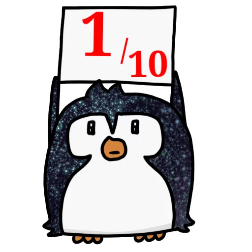 1⃣ Стикер «КОСМИЧЕСКИЕ пингвины» для Telegram
