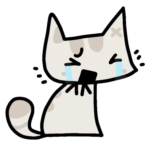 😭 Стикер «Кот Мяка» для Telegram
