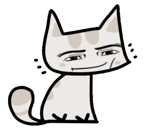 😏 Стикер «Кот Мяка» для Telegram
