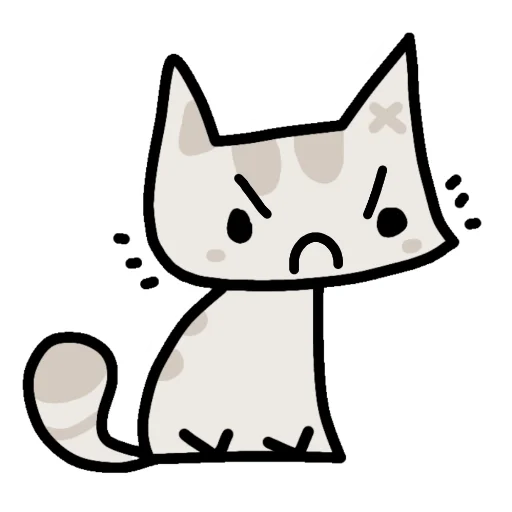 😠 Стикер «Кот Мяка» для Telegram
