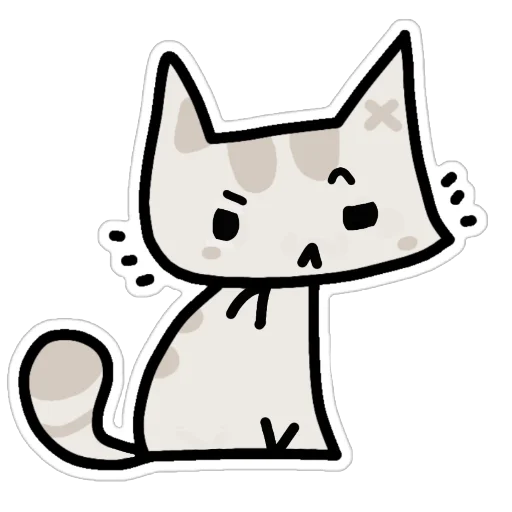 🤔 Стикер «Кот Мяка» для Telegram