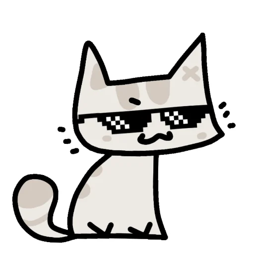 😎 Стикер «Кот Мяка» для Telegram