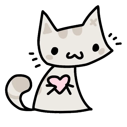 ❤ Стикер «Кот Мяка» для Telegram