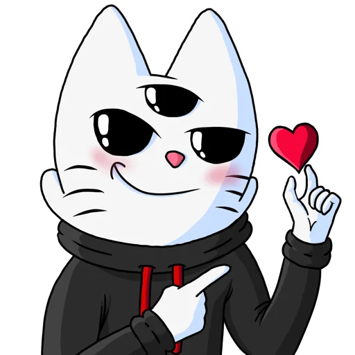 😘 Стикер «Кот Рукав» для Telegram