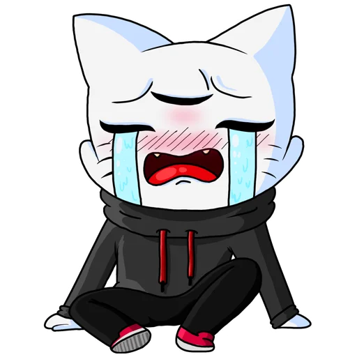 😭 Стикер «Кот Рукав» для Telegram