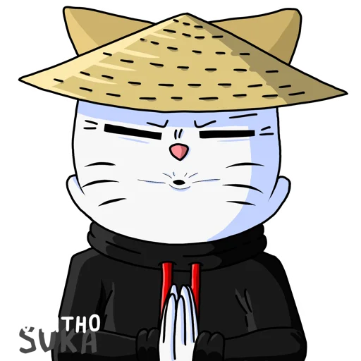 😑 Стикер «Кот Рукав» для Telegram