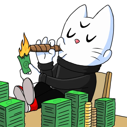 💸 Стикер «Кот Рукав» для Telegram