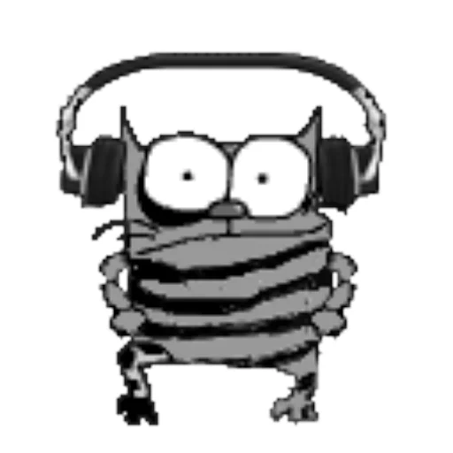 🎧 Стикер «upyachka kote» для Telegram