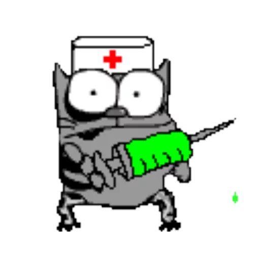 💉 Стикер «upyachka kote» для Telegram