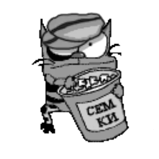 💂 Стикер «upyachka kote» для Telegram