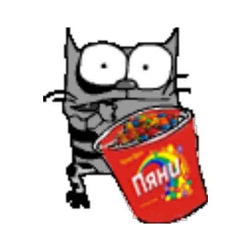 🍬 Стикер «upyachka kote» для Telegram