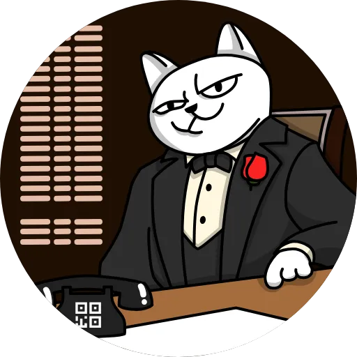 🤪 Стикер «Кот Бизнесмен» для Telegram