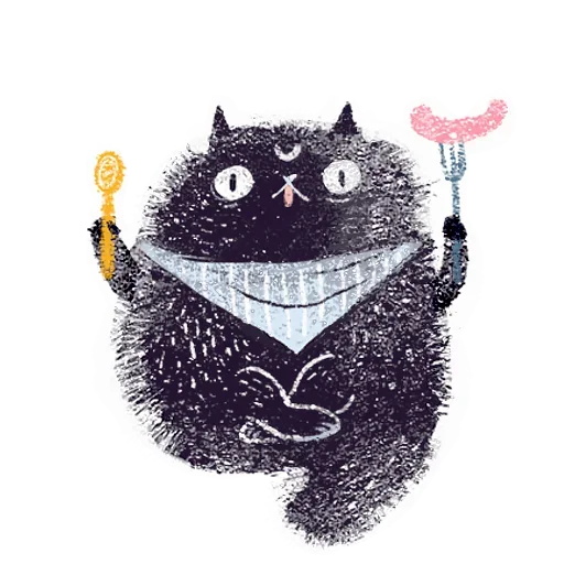😣 Стикер «Кот Черныш» для Telegram