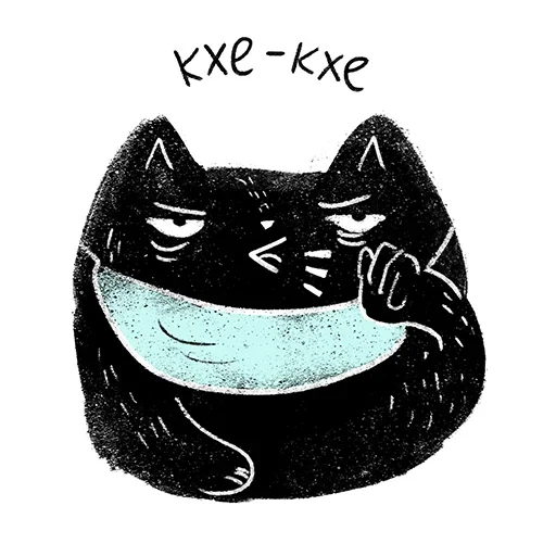 🤥 Стикер «Кот Черныш» для Telegram