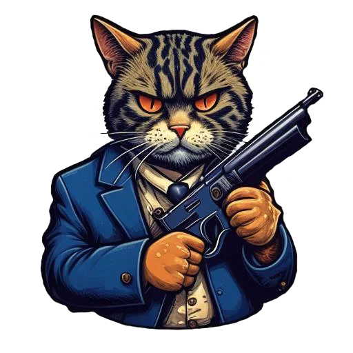 😡 Стикер «Кот Дон Батон» для Telegram