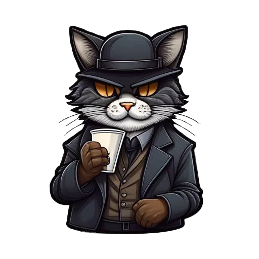 ☕️ Стикер «Кот Дон Батон» для Telegram
