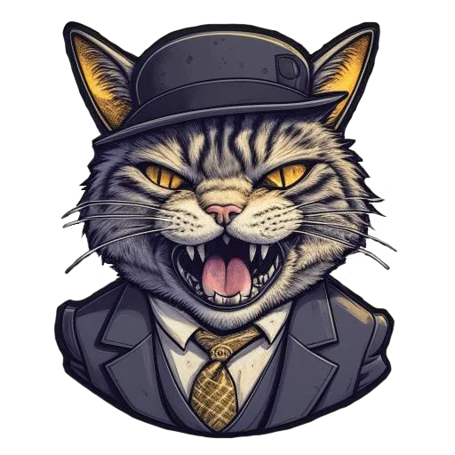 🤬 Стикер «Кот Дон Батон» для Telegram