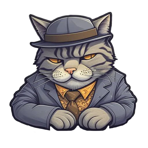 😑 Стикер «Кот Дон Батон» для Telegram