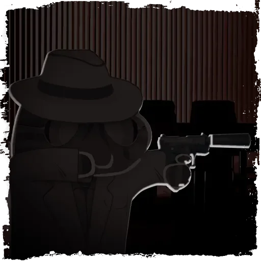 🕵️ Стикер «Крёстный Котец» для Telegram
